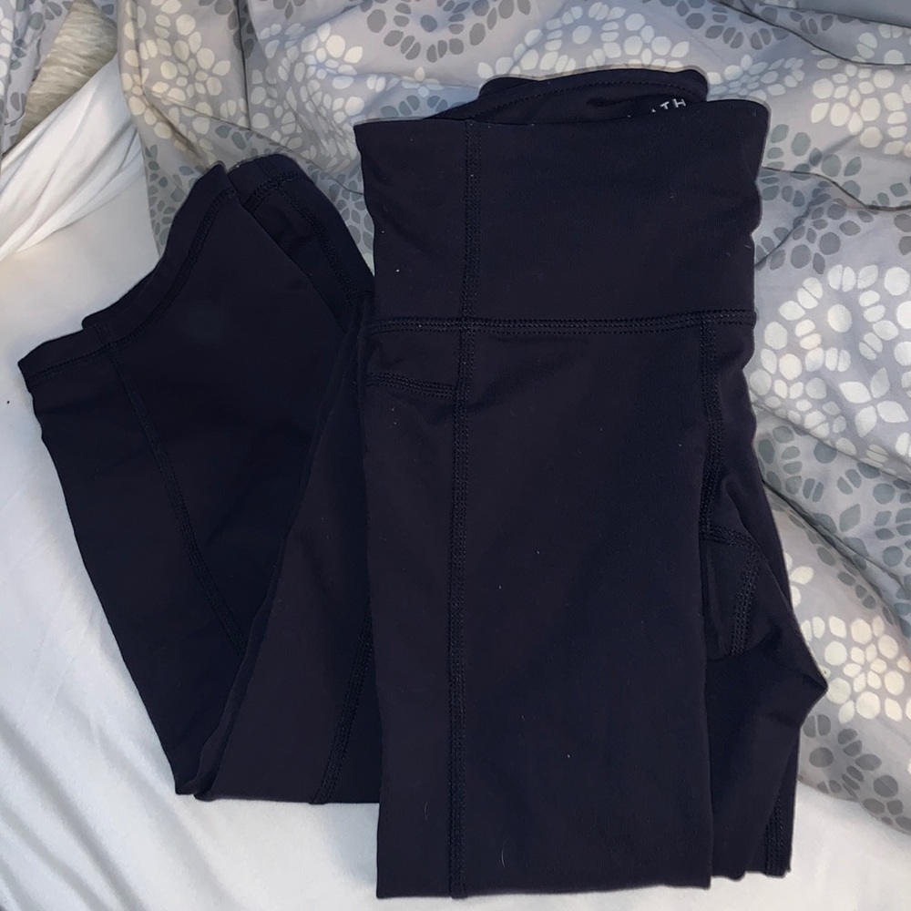 Navy Athleta flared legging